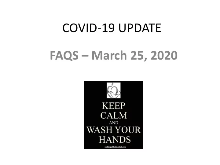 covid 19 update