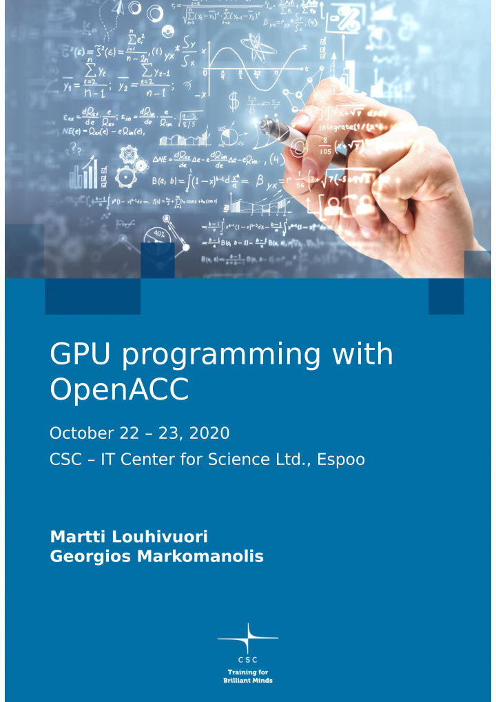 gpu programming with openacc