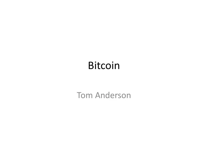 bitcoin