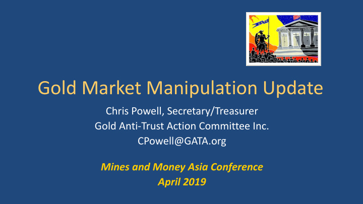 gold market manipulation update
