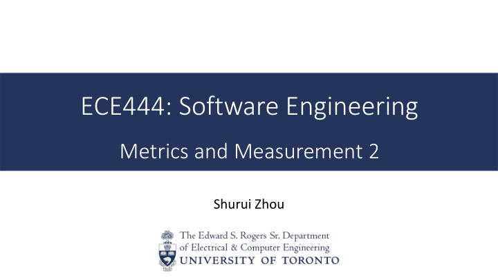 ece444 software engineering