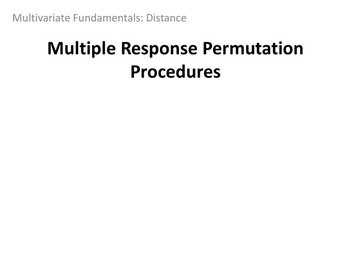 multiple response permutation