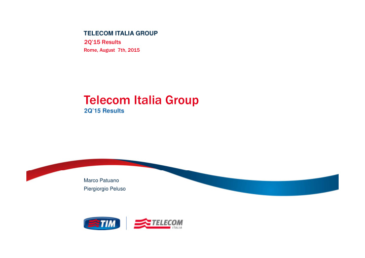 telecom italia group