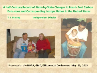 A half-Century Record of State-by-State Changes in Fossil- Fuel Carbon  Emissions and Corresponding