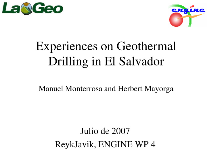 experiences on geothermal