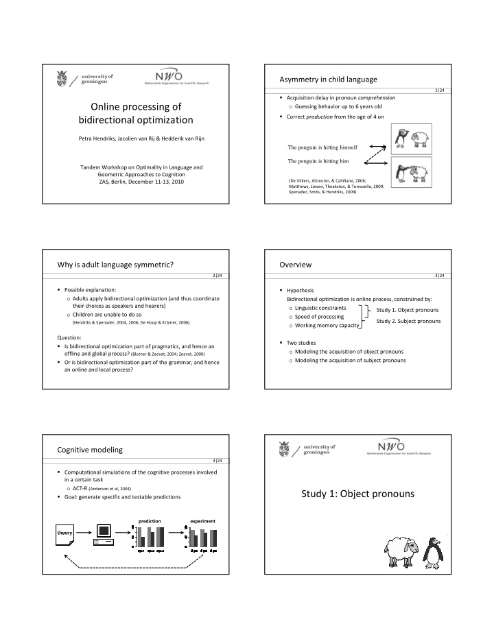 online processing of