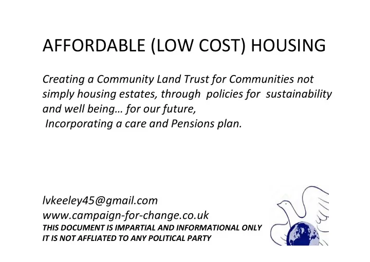 affordable low cost housing