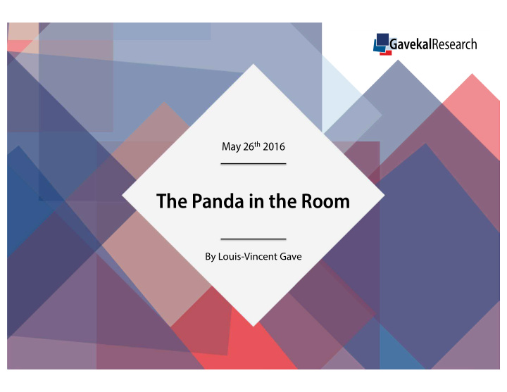 the panda in the room