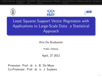 Least Squares Support Vector Regression with  Applications to Large-Scale Data: a Statistical