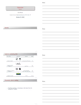 Cybercrime  Part II  Tyler Moore  Computer Science &amp; Engineering Department, SMU, Dallas, TX