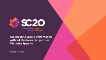 Accelerating Sparse DNN Models  without Hardware-Support via  Tile-Wise Sparsity  2020/11