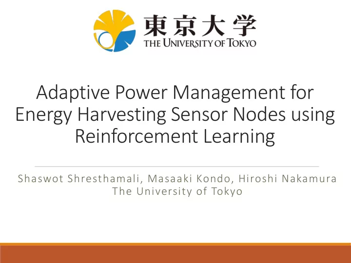 reinforcement learning