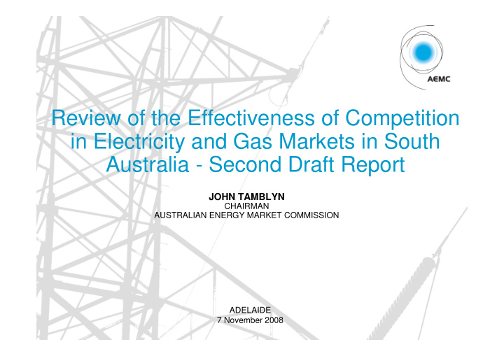review of the effectiveness of competition in electricity