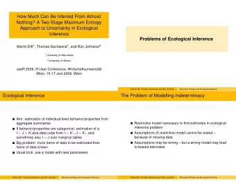 How Much Can Be Inferred From Almost  Nothing? A Two-Stage Maximum Entropy  Approach to Uncertainty