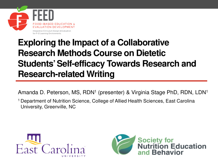 exploring the impact of a collaborative research methods