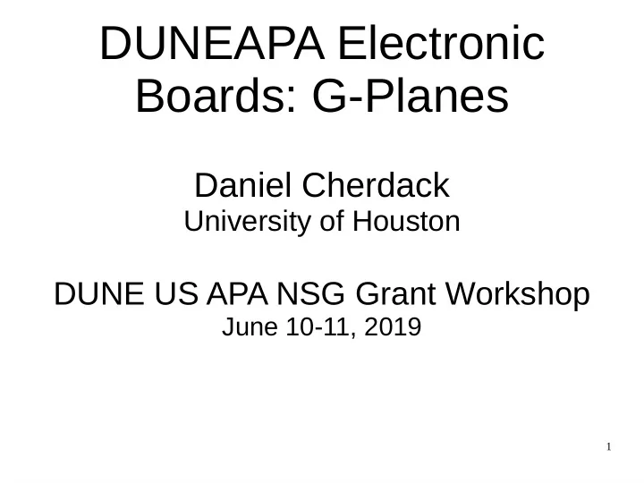 duneapa electronic boards g planes