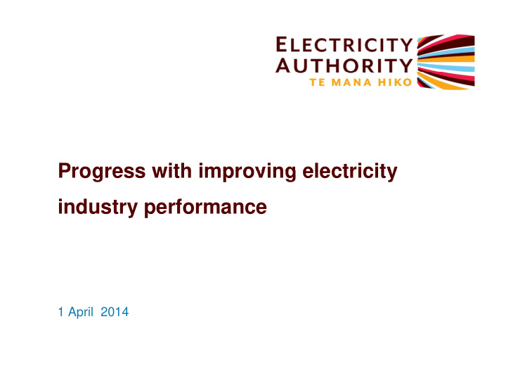 progress with improving electricity progress with