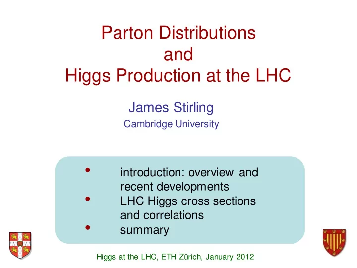 james stirling cambridge university introduction overview