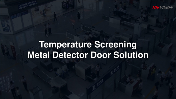 temperature screening