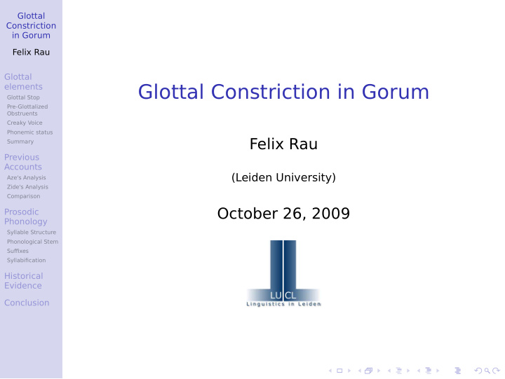 glottal constriction in gorum
