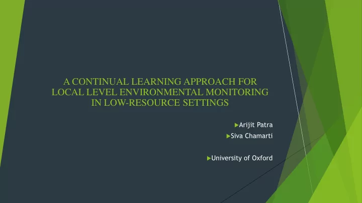 a continual learning approach for