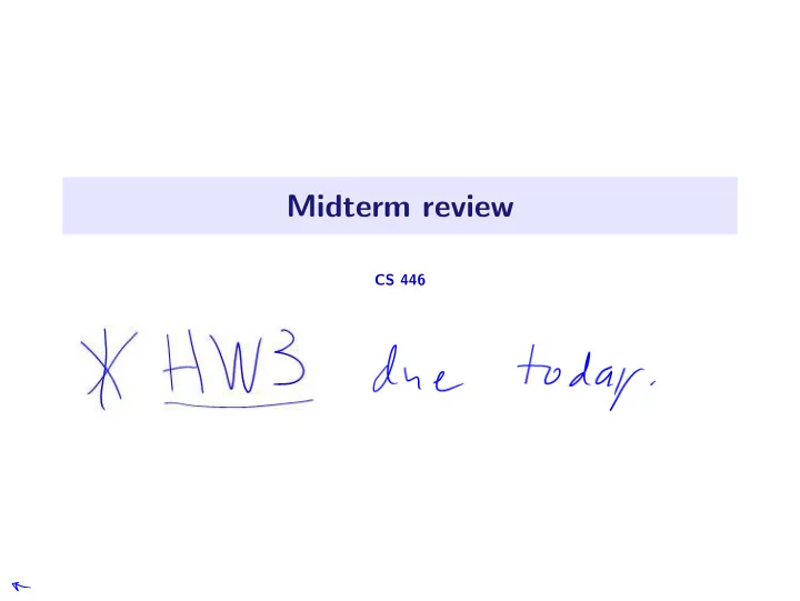 midterm review