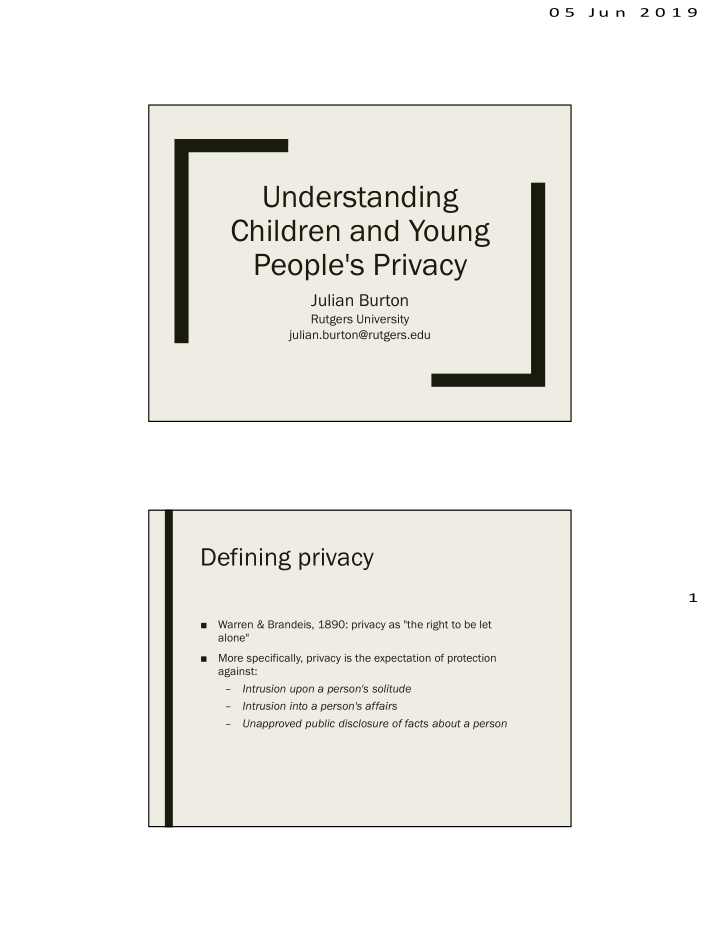 understanding children and young people s privacy