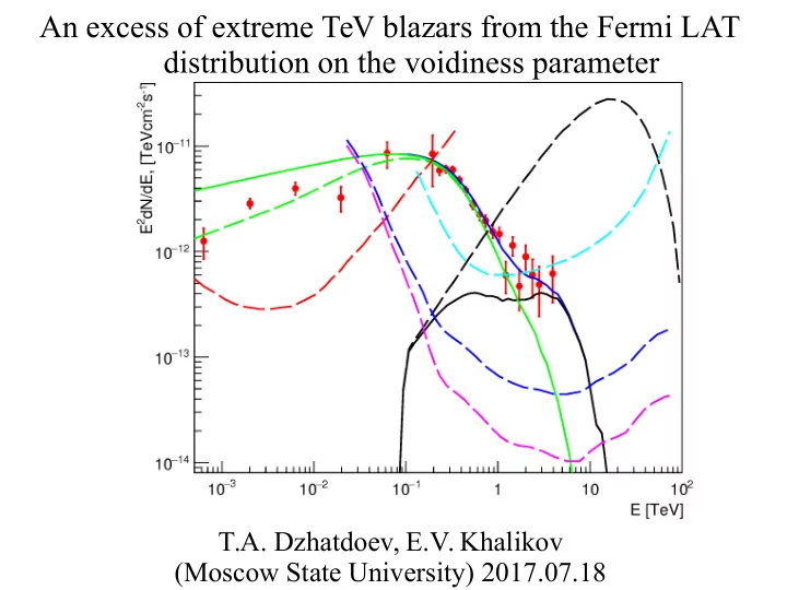 an excess of extreme tev blazars from the fermi lat