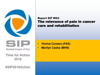 ca  care a  re and  nd reh  rehab  abil  ilitation  itation   Viorica Cursaru (PAE)   Marilyn
