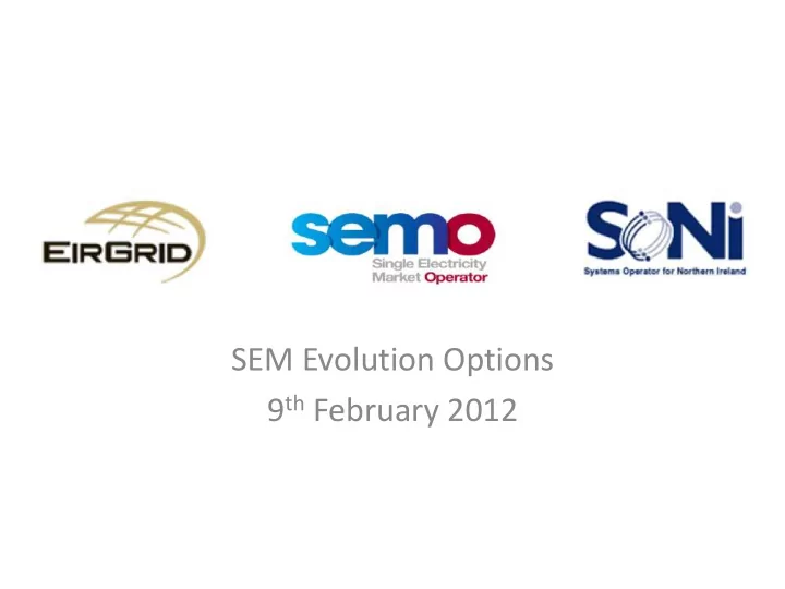 9 th february 2012 timeframes of the target model
