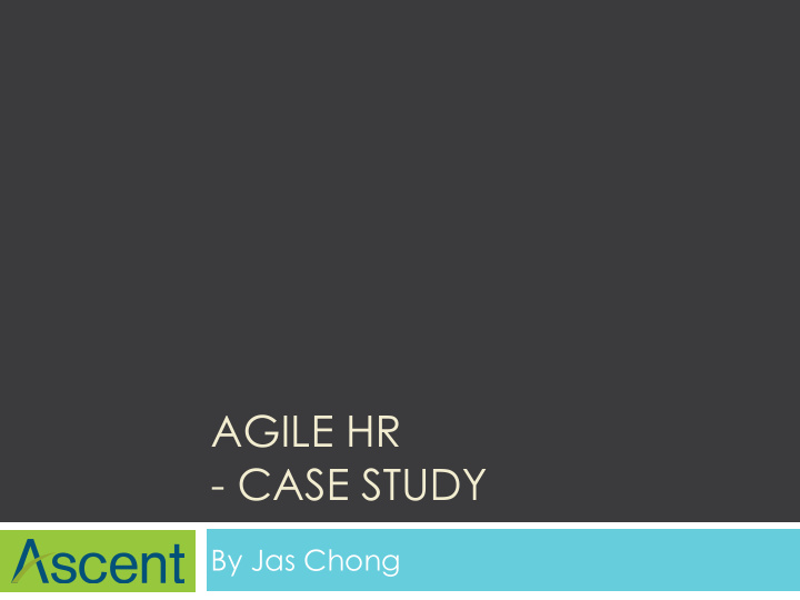 agile hr case study