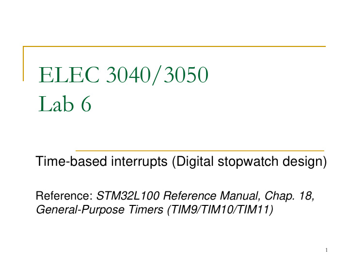 elec 3040 3050 lab 6