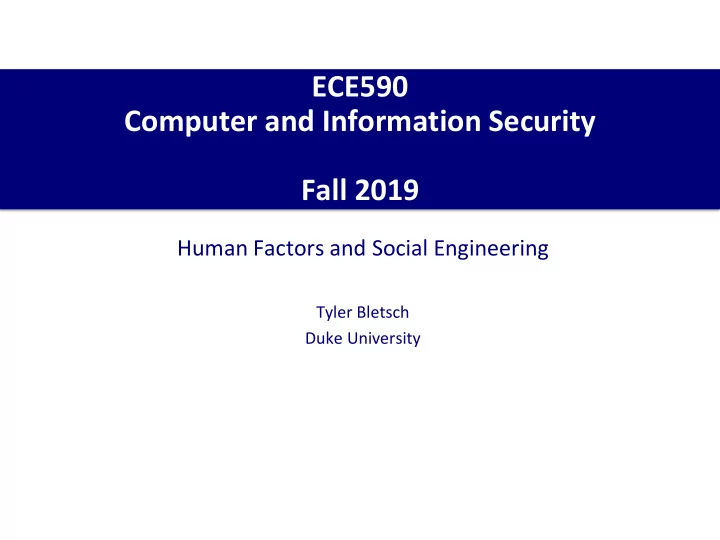 computer and information security