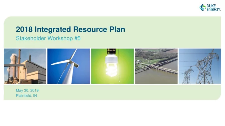 2018 integrated resource plan