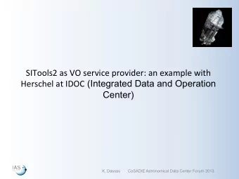 SITools2  as  VO  service  provider:  an  example  with   Herschel  at