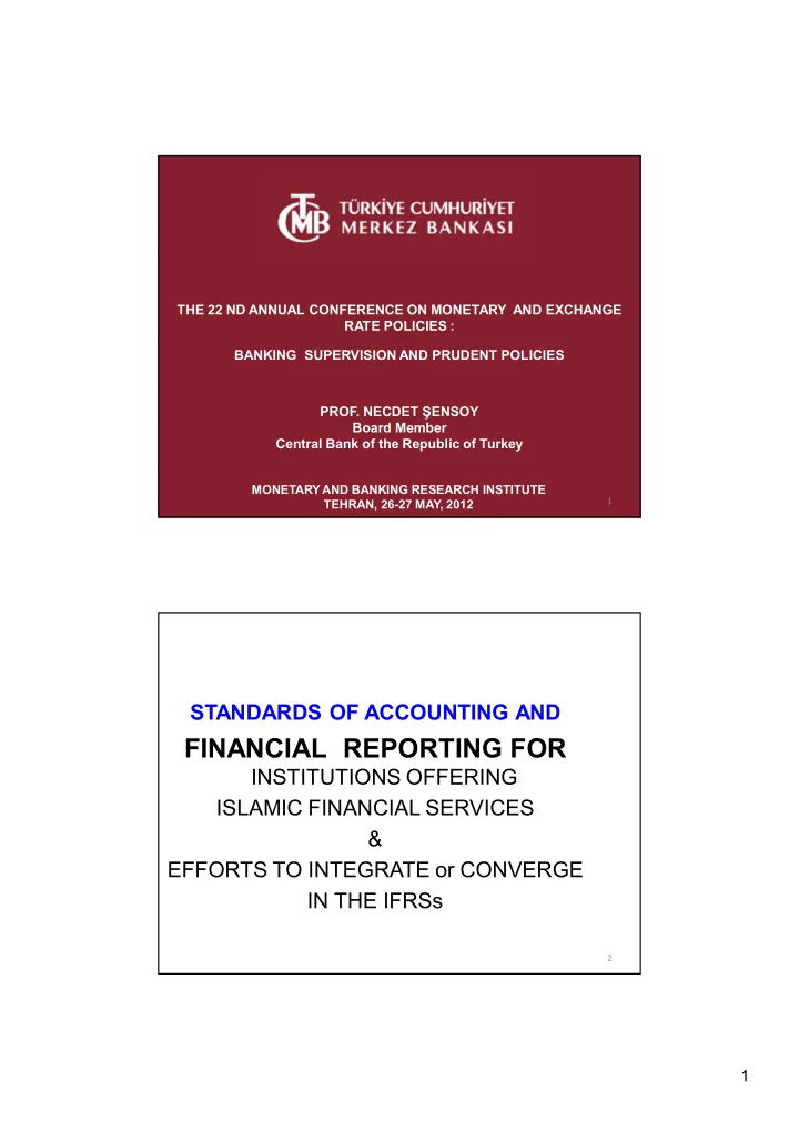 financial reporting for