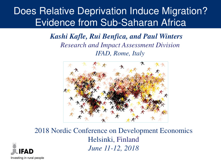 does relative deprivation induce migration evidence from