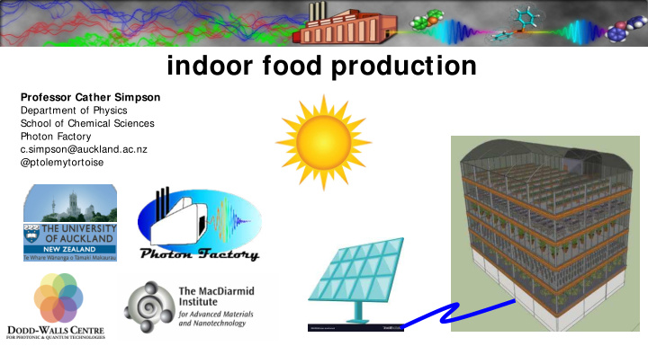 indoor food production