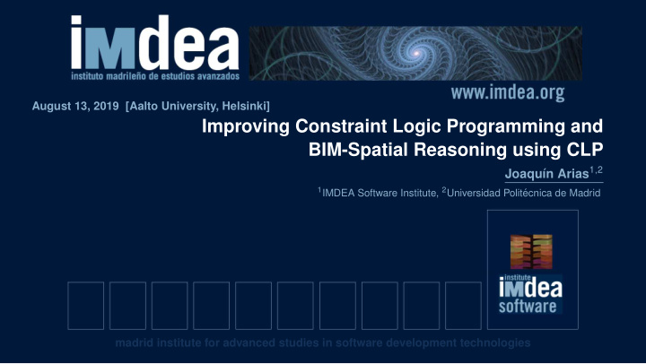 improving constraint logic programming and bim spatial