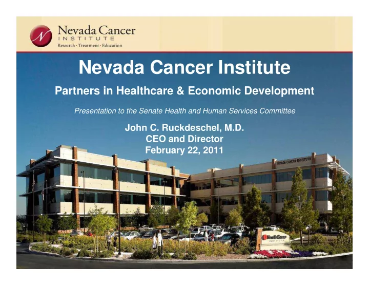 nevada cancer institute