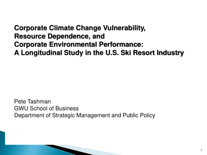 corporate environmental performance