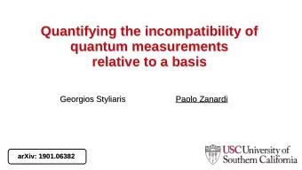 Quantifying the incompatibility of  Quantifying the incompatibility of  quantum measurements
