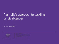 australia s approach to tackling cervical cancer