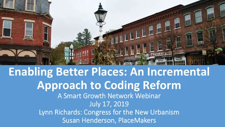 approach to coding reform