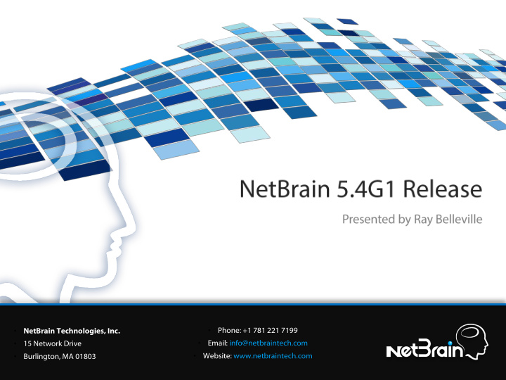 netbrain technologies inc phone 1 781 221 7199 email info