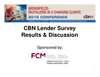 cbn lender survey results discussion