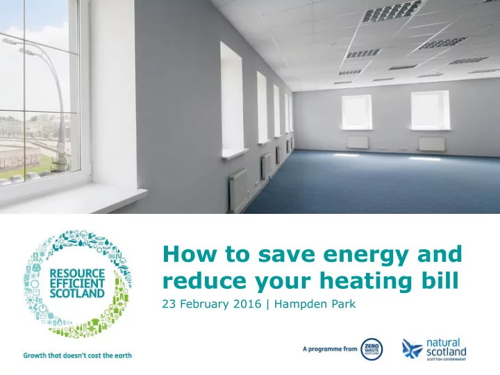 how to save energy and reduce your heating bill