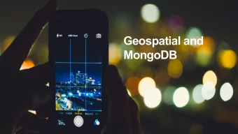 Geospatial and  MongoDB  MongoDB Geospatial Features  Agenda  Query Examples  Optimizations  2