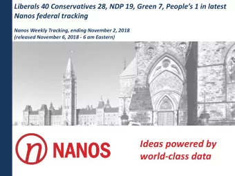 NANO  ANOS  Ideas powered by  world-class data  At a  a glance  Play with the data at the