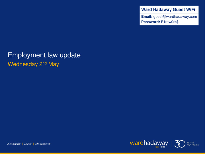 employment law update